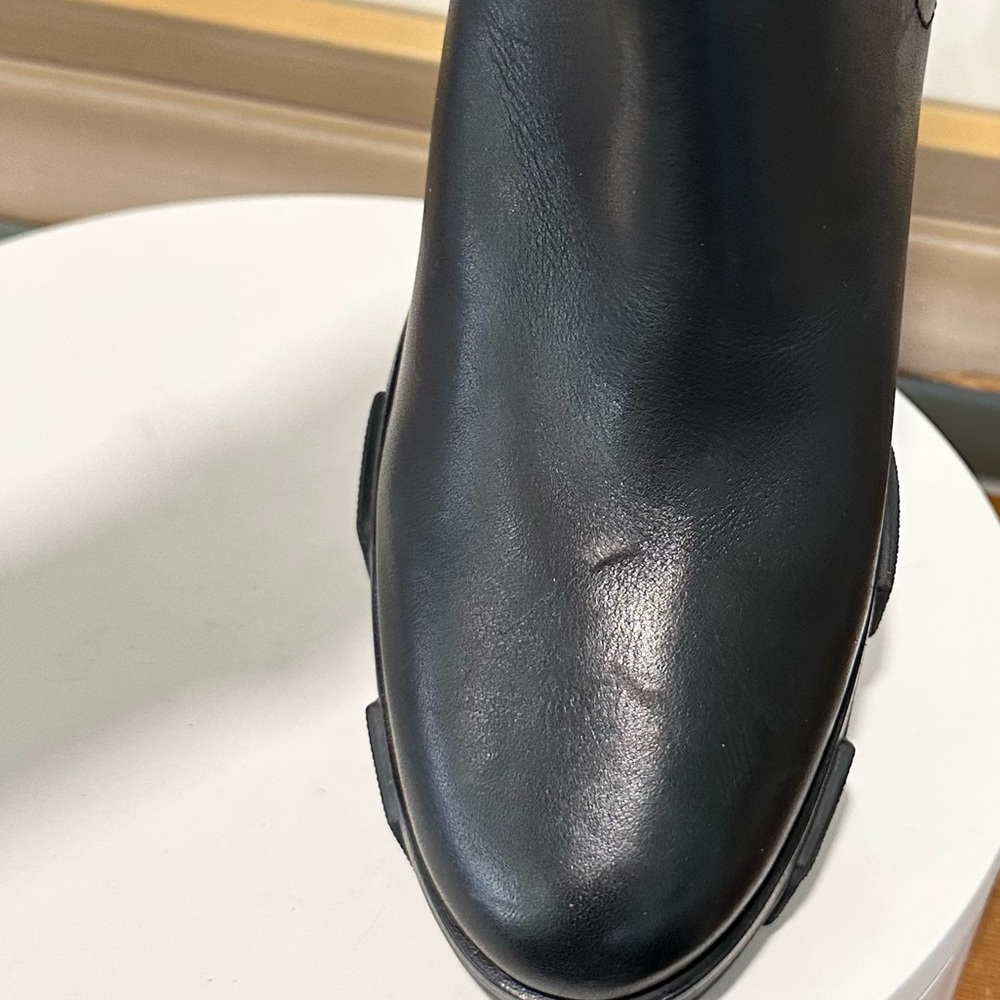 🌹RAG & BONE🌹 Shiloh Mid Leather Chelsea Boot In Black Size: 41 - Picture 14 of 16